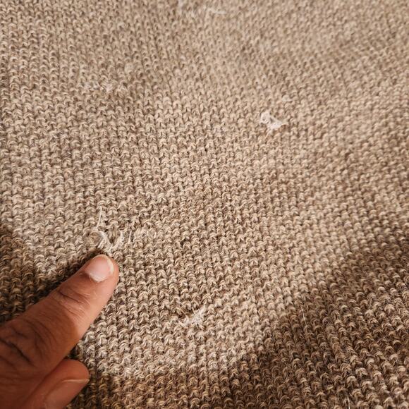 $550 Hesperios Faro Sweater 100% Baby Alpaca Beige Ecru Pullover Sz Small Unisex - Picture 5 of 13